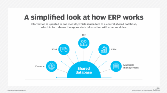how ERP works diagram